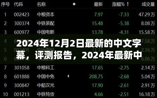 2024年最新中文字幕产品体验与深度评测报告