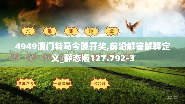 4949澳门特马今晚开奖,前沿解答解释定义_静态版127.792-3