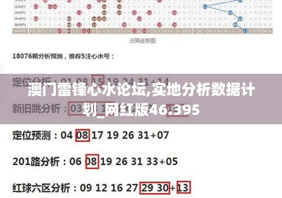 澳门雷锋心水论坛,实地分析数据计划_网红版46.395