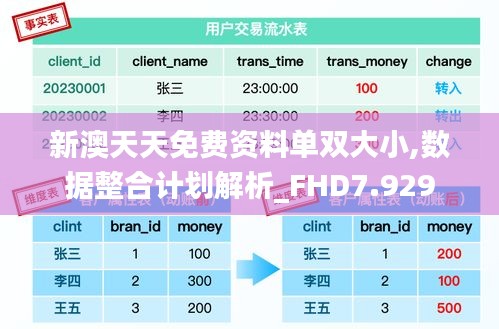 新澳天天免费资料单双大小,数据整合计划解析_FHD7.929