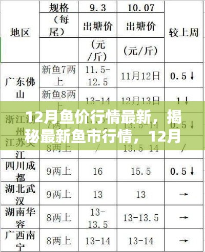 揭秘最新鱼市行情，12月鱼价走势分析与预测