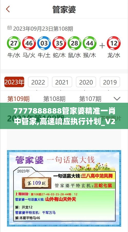 7777888888管家婆精准一肖中管家,高速响应执行计划_V26.548