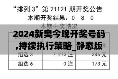 2024新奥今晚开奖号码,持续执行策略_静态版17.490