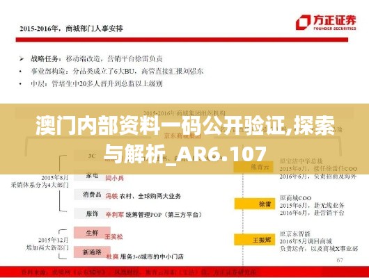 澳门内部资料一码公开验证,探索与解析_AR6.107