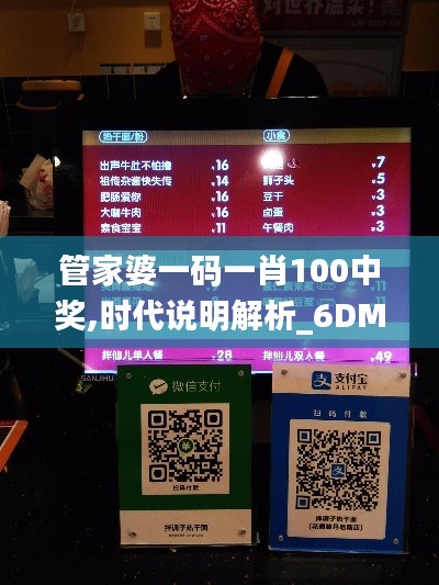 管家婆一码一肖100中奖,时代说明解析_6DM8.118