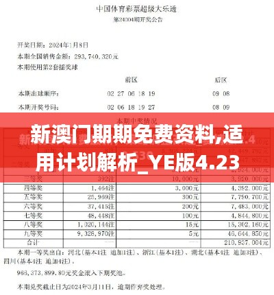 新澳门期期免费资料,适用计划解析_YE版4.236