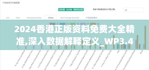 2024香港正版资料免费大全精准,深入数据解释定义_WP3.414