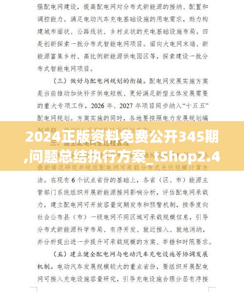 2024正版资料免费公开345期,问题总结执行方案_tShop2.442