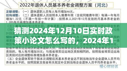 2024年政策走向预测与实时政策小论文撰写指南——以12月10日为例