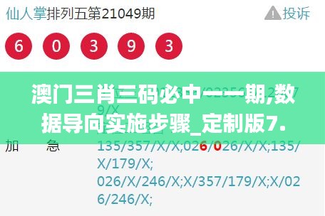 澳门三肖三码必中一一期,数据导向实施步骤_定制版7.637