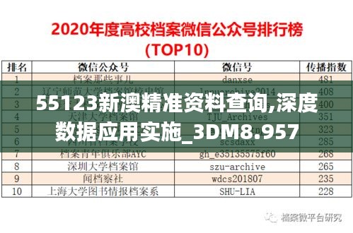 55123新澳精准资料查询,深度数据应用实施_3DM8.957