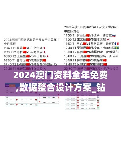 2024澳门资料全年免费,数据整合设计方案_钻石版17.910