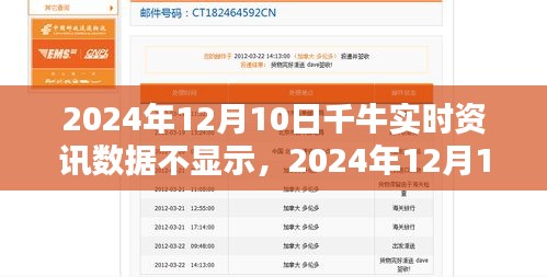 2024年12月10日千牛实时资讯数据不显示问题解析与应对策略