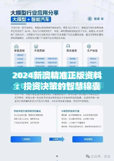 2024新澳精准正版资料：投资决策的智慧锦囊