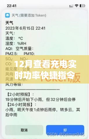 揭秘技术革新下的便捷力量，十二月充电实时功率快捷指令详解