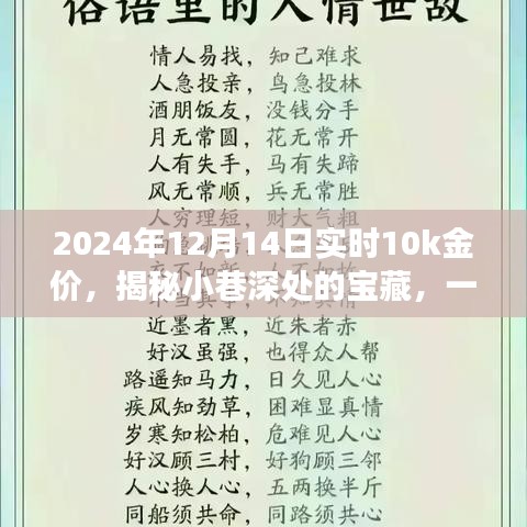 黄金故事与实时金价探索，揭秘小巷特色小店的黄金宝藏