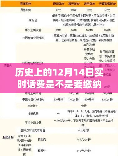 历史上的12月14日实时话费缴纳制度解析与探讨