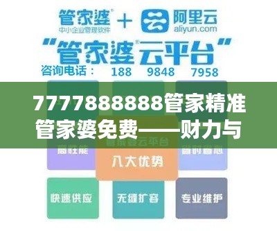 7777888888管家精准管家婆免费——财力与服务管理专家