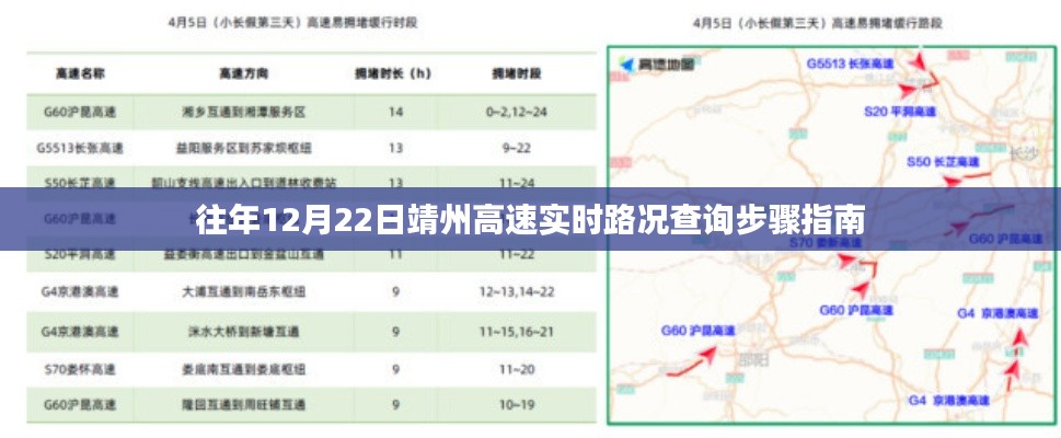 靖州高速实时路况查询指南，往年12月22日路况查询步骤详解