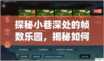 探秘小巷深处的帧数乐园，揭秘手机实时帧数查看攻略（12月版）