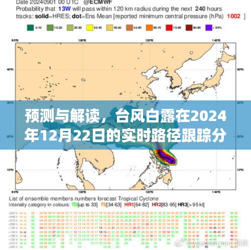 台风白露在2024年12月22日的实时路径跟踪分析与预测解读