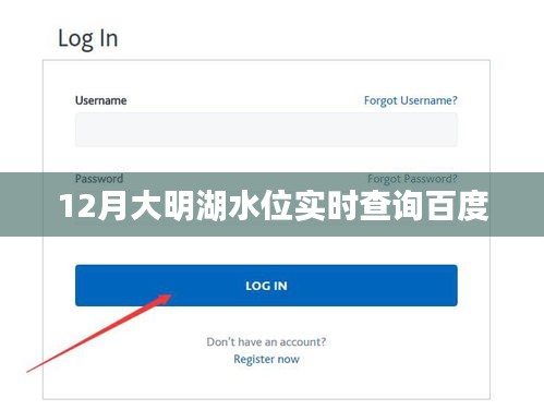 大明湖实时水位查询系统（冬季版）