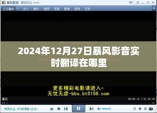 暴风影音实时翻译功能位置指南（2024年）