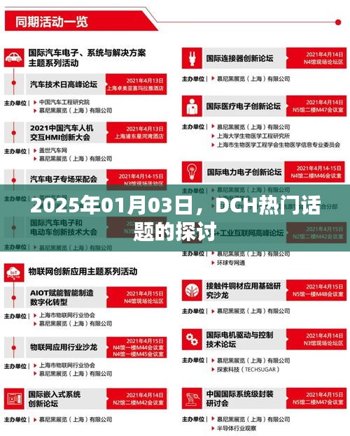 2025年热门话题深度探讨，DCH议题聚焦