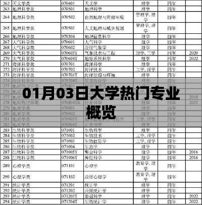 大学热门专业概览（最新更新）