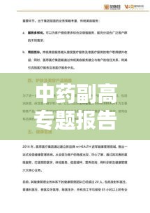 中药副高专题报告深度解析，传统医学与现代应用的融合之路