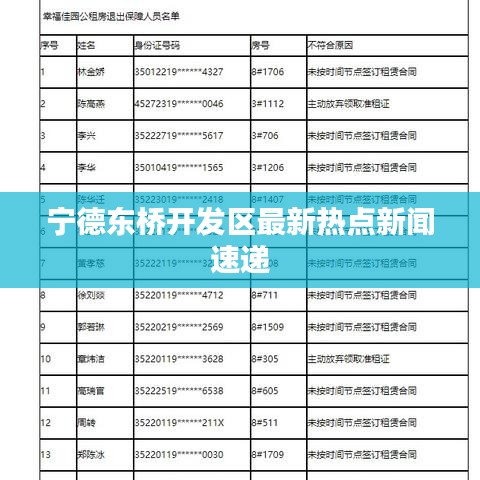 宁德东桥开发区最新热点新闻速递