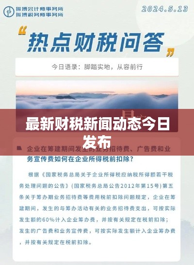 最新财税新闻动态今日发布